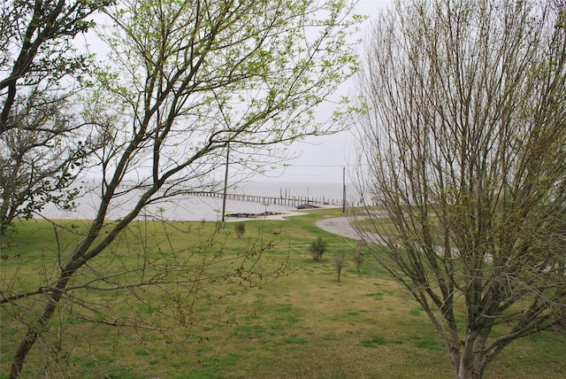 view of home's community featuring a lawn