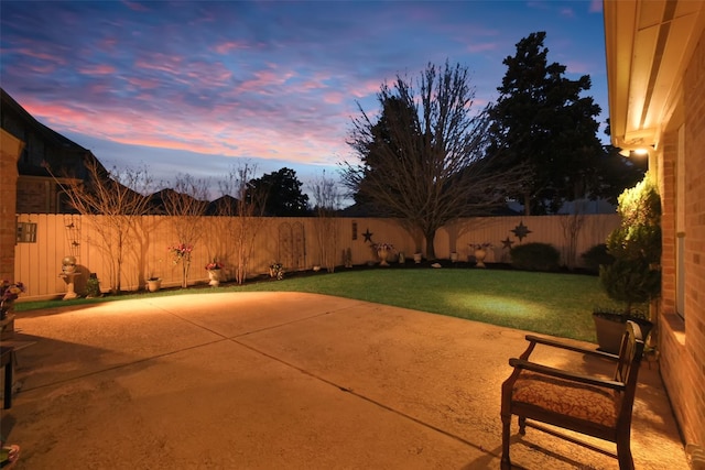 view of patio / terrace featuring a fenced backyard