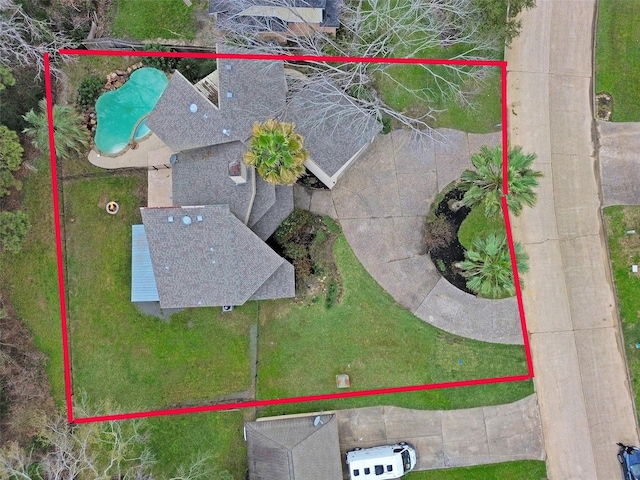 birds eye view of property