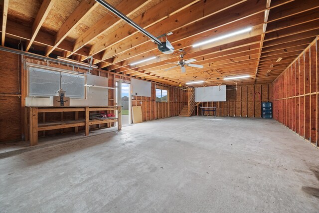 interior space featuring concrete floors