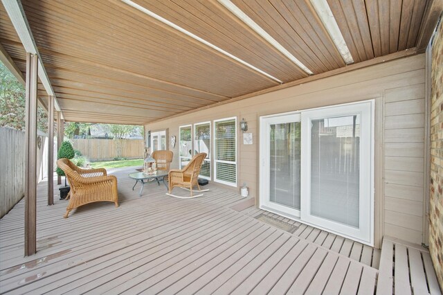 3130 Glade Springs Dr, Houston, TX 77339 - unfurnished sunroom with wood ceiling