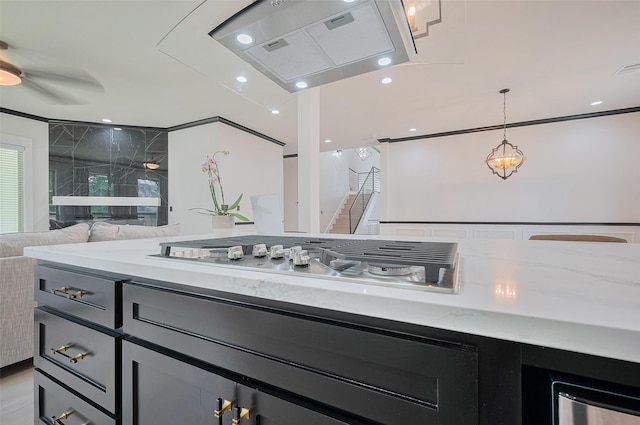11706 Walden Rd, Montgomery, TX 77356 - interior space with recessed lighting, ceiling fan, and vanity