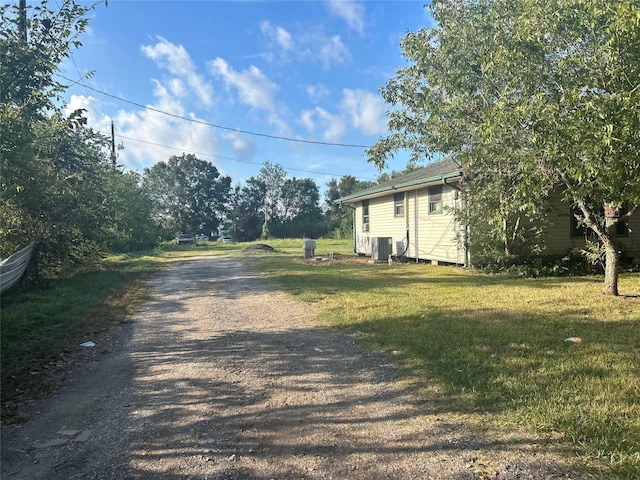 view of road featuring driveway