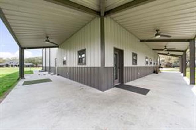 view of horse barn