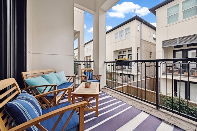 balcony with outdoor lounge area