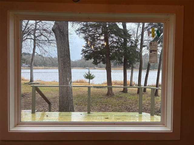 details with a water view
