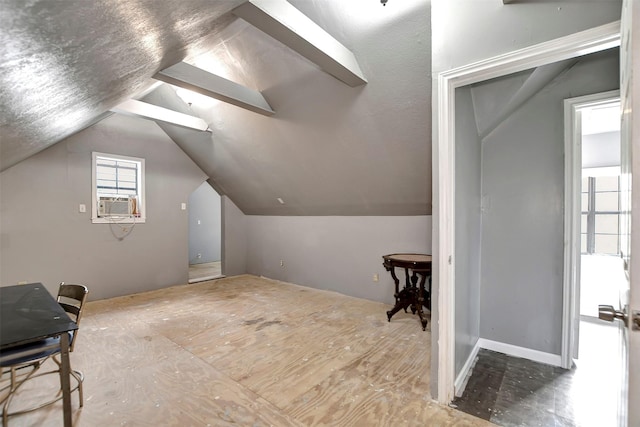 bonus room with lofted ceiling