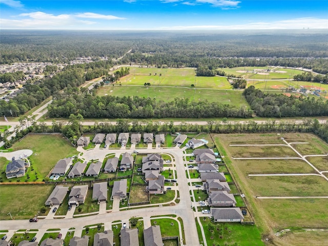 bird's eye view with a residential view