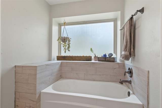 full bath featuring a garden tub