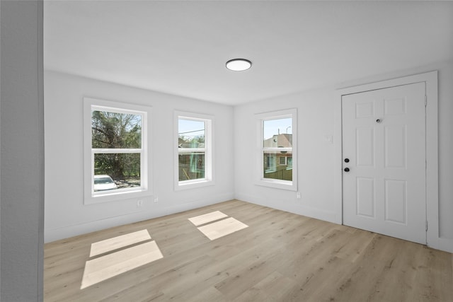 interior space with wood finished floors