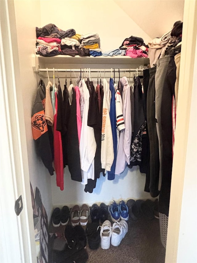 view of closet