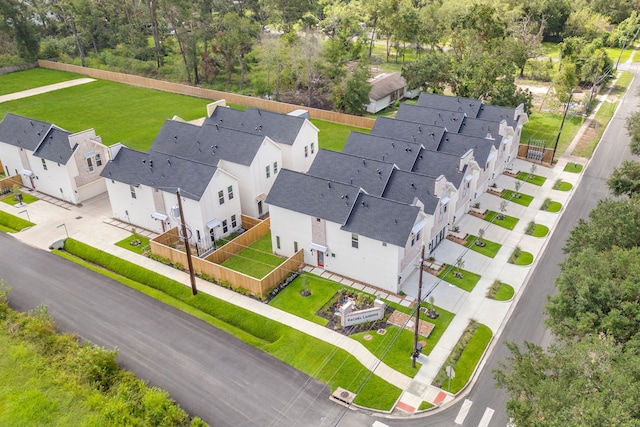 drone / aerial view featuring a residential view