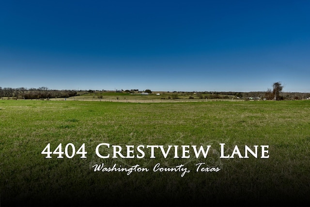 4404 Crestview Ln, Brenham TX, 77833 land for sale