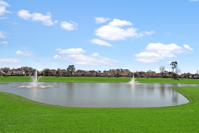 property view of water with a residential view