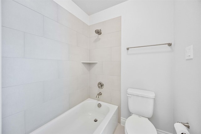 full bath featuring shower / bathing tub combination and toilet