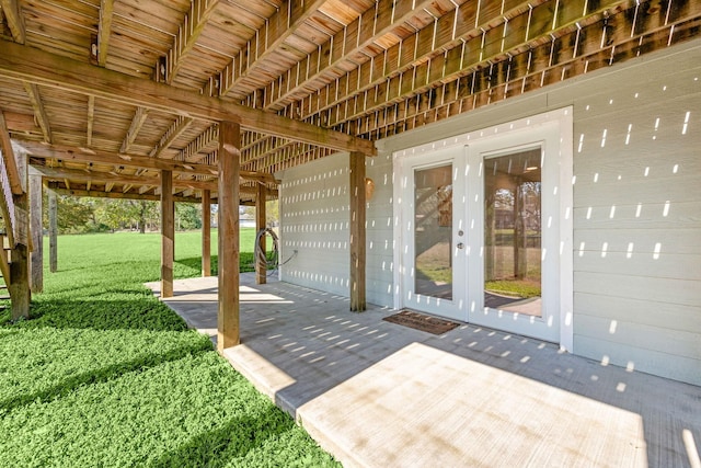 view of patio / terrace with french doors