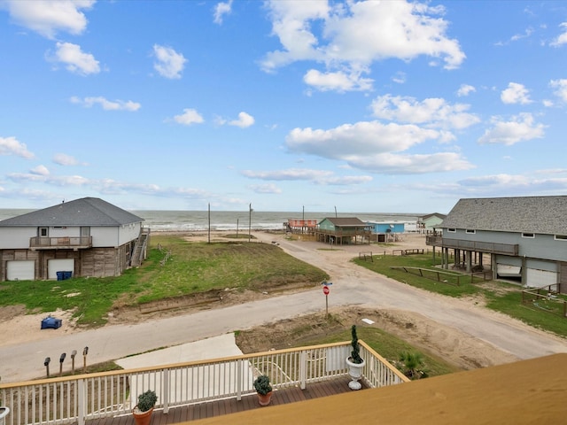 view of home's community with dirt driveway