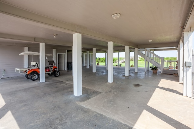 view of patio / terrace with stairs