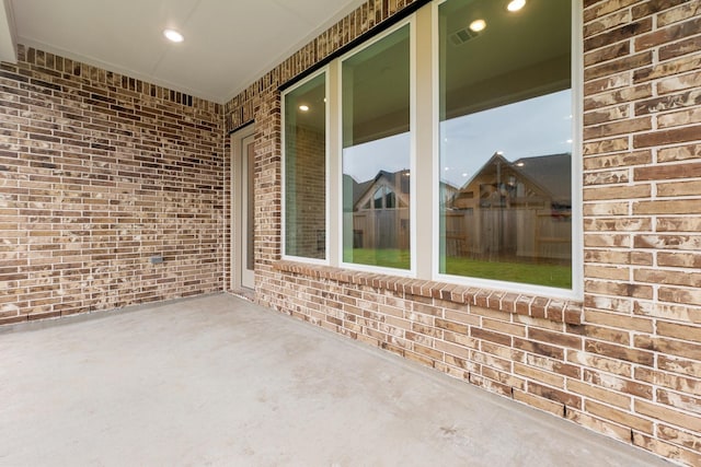 view of patio with visible vents