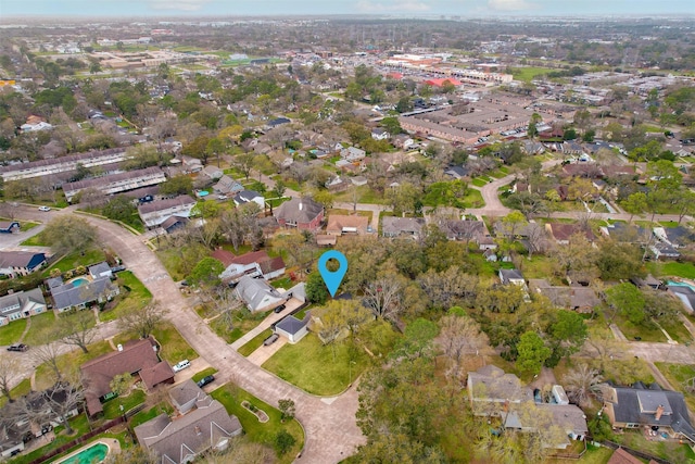 birds eye view of property featuring a residential view