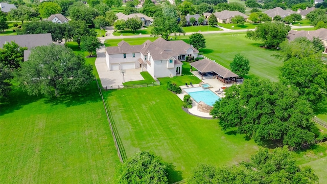 birds eye view of property featuring a residential view