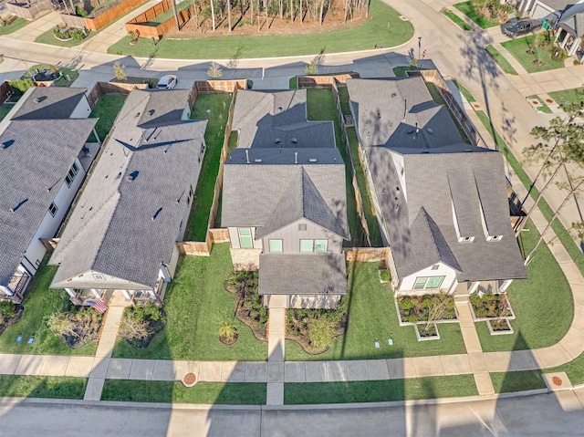 aerial view featuring a residential view