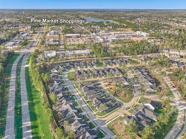 bird's eye view featuring a residential view