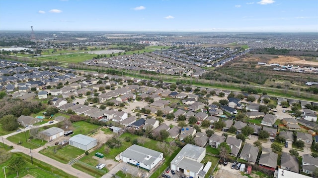 aerial view featuring a residential view