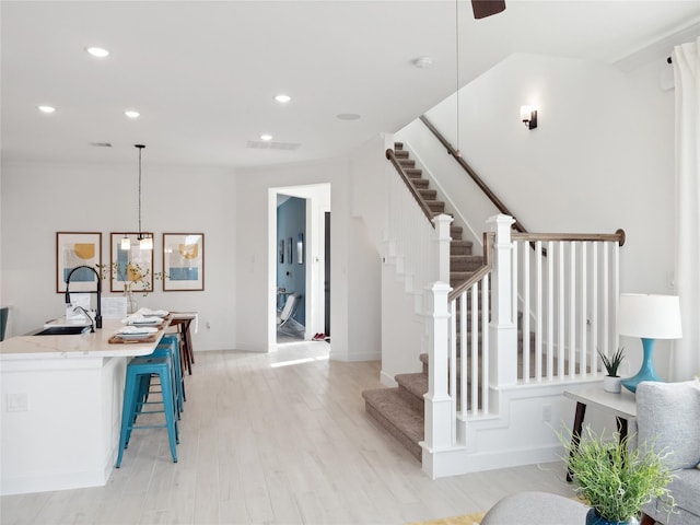 5617 Iris Harvest Dr, Houston, TX 77091 - office space with light wood-type flooring and recessed lighting