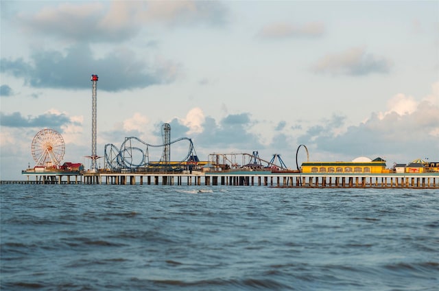 water view featuring a pier