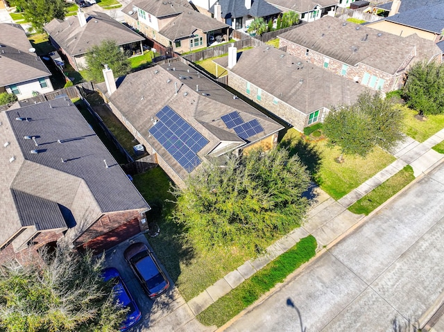 bird's eye view featuring a residential view