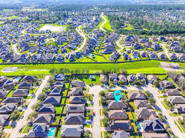 bird's eye view featuring a residential view