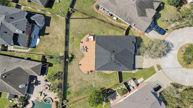 aerial view featuring a residential view