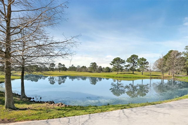 view of water feature