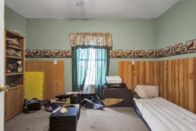 bedroom with carpet floors