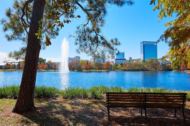 property view of water