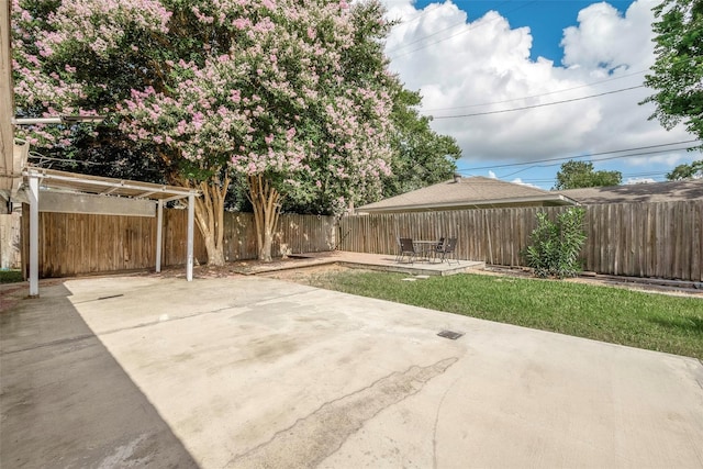 view of patio / terrace featuring a fenced backyard