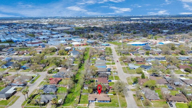 aerial view featuring a residential view