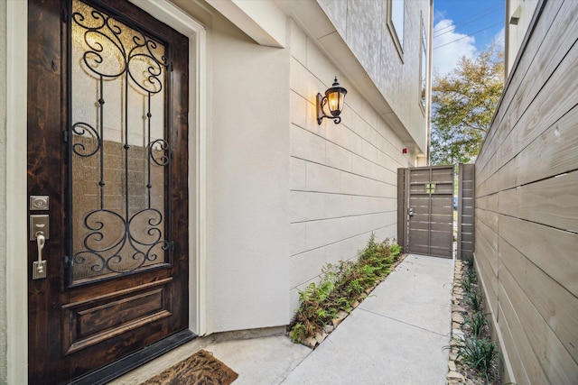 entrance to property with a gate