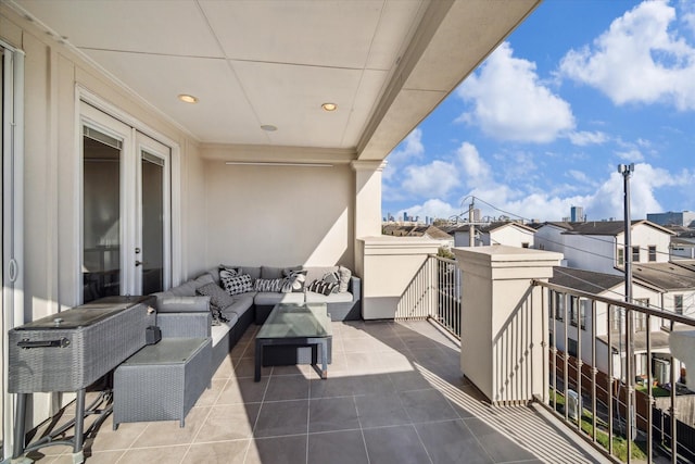 balcony featuring outdoor lounge area