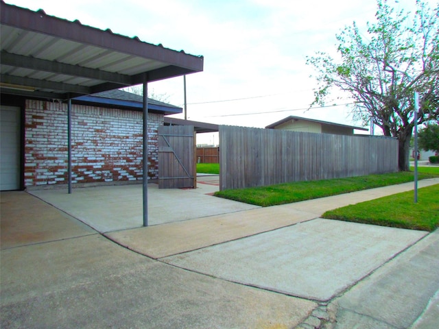 view of patio / terrace with fence