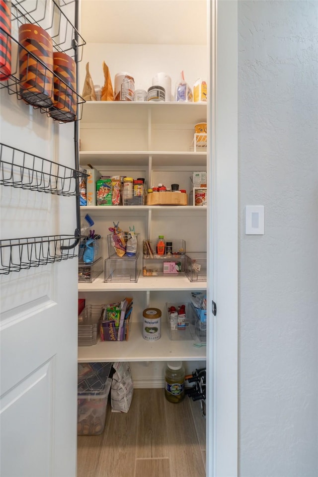 view of pantry