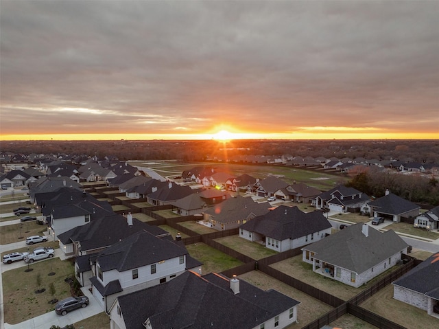 drone / aerial view featuring a residential view