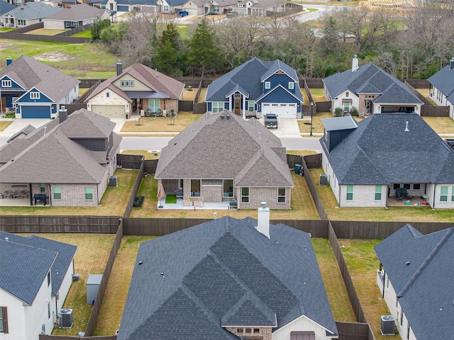 bird's eye view featuring a residential view