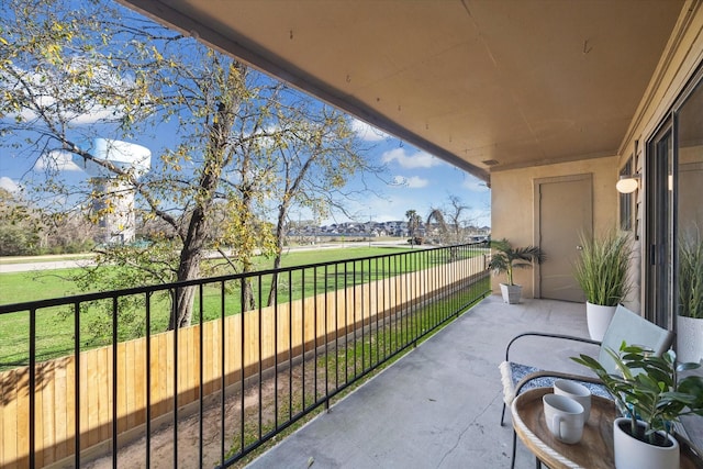 view of balcony