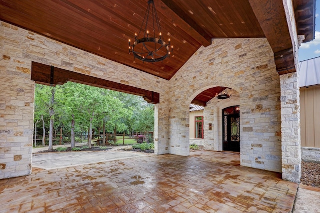 view of patio / terrace with fence