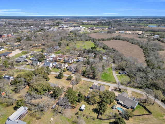 bird's eye view with a residential view