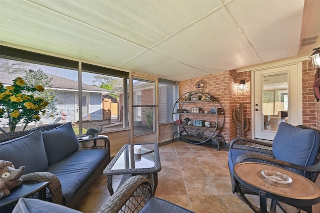 view of sunroom / solarium