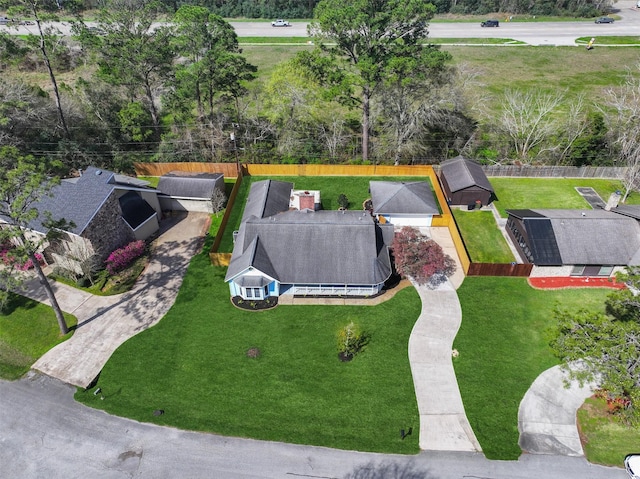 birds eye view of property