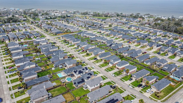 bird's eye view with a residential view